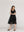 Vestido Mujer Viola Largo Midi Y Manga Corta Con Encaje Negro Lineatre