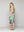 Vestido Mujer Vera Estampado Con Lentejuelas Chic Verde Turquesa Lineatre
