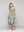 Vestido Mujer Vera Estampado Con Lentejuelas Chic Verde Turquesa Lineatre