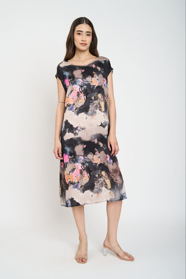 Vestido Mujer Serena Negro Lineatre