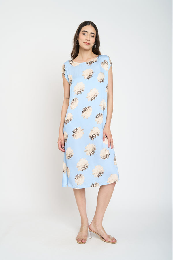 Vestido Mujer Bruna Celeste Lineatre