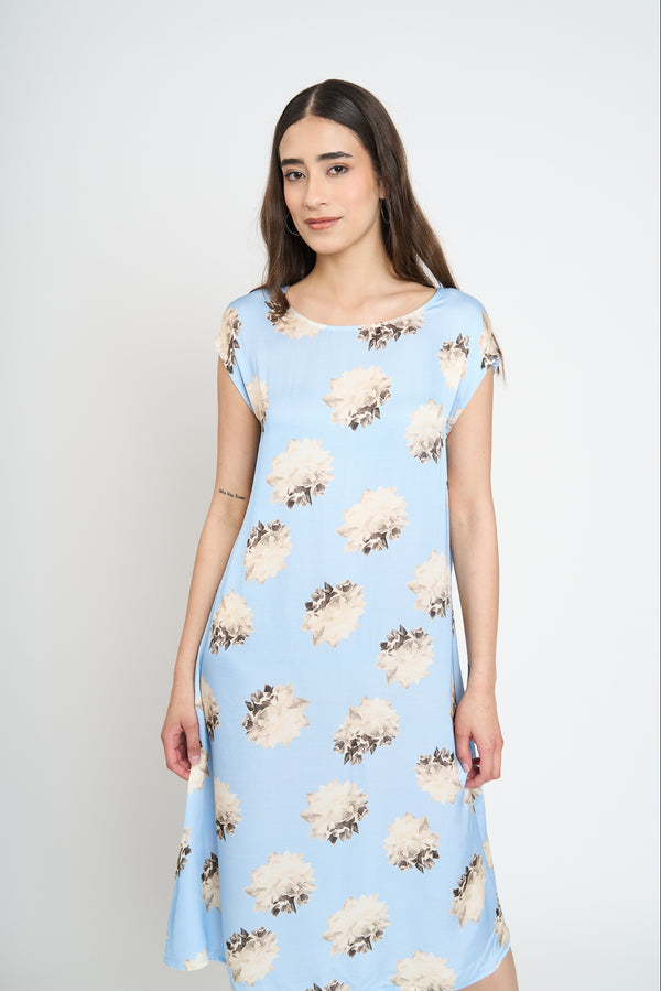 Vestido Mujer Bruna Celeste Lineatre