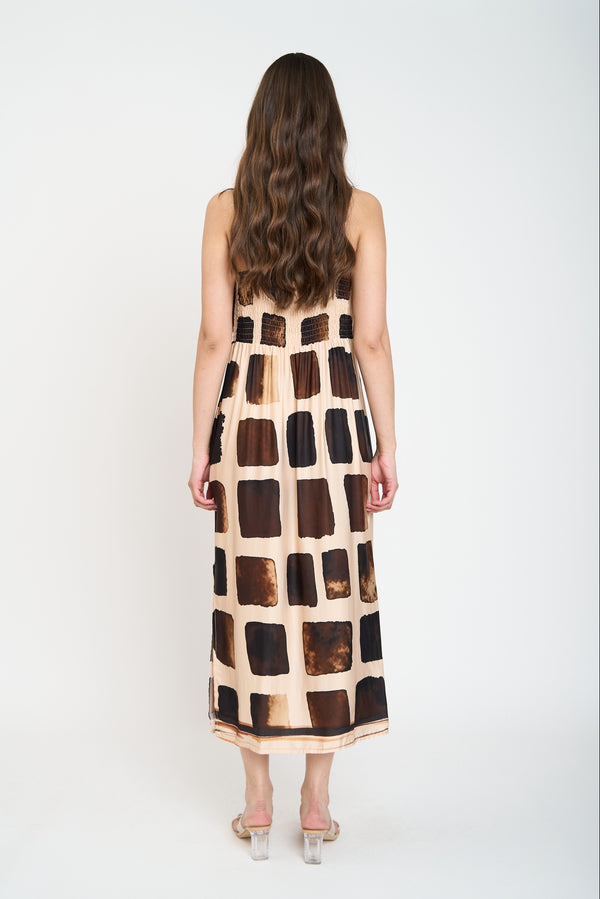 Vestido Mujer Clementina Chocolate Lineatre