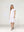 Vestido Mujer Celeste Cuello redondo Blanco Lineatre
