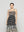 Vestido Mujer Virna Estampado Negro Con Elástico Y Tirantes Lineatre