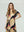 Vestido Mujer Alessandrina Relaxed fit Cuello redondo Manga corta acampada Beige Lineatre