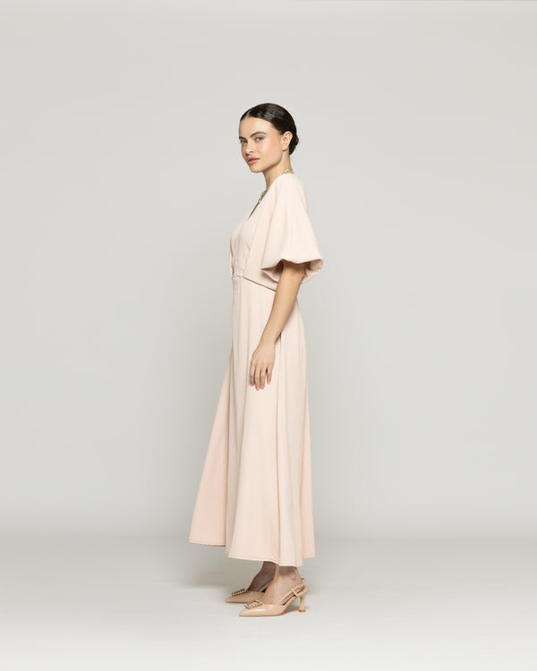 Vestido Mujer Viridiana Largo Rosa Lineatre