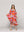 Vestido Mujer Vincenza  Largo Manga Corta Estampado Rojo Lineatre