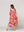 Vestido Mujer Vincenza  Largo Manga Corta Estampado Rojo Lineatre