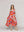 Vestido Mujer Vincenza  Largo Manga Corta Estampado Rojo Lineatre