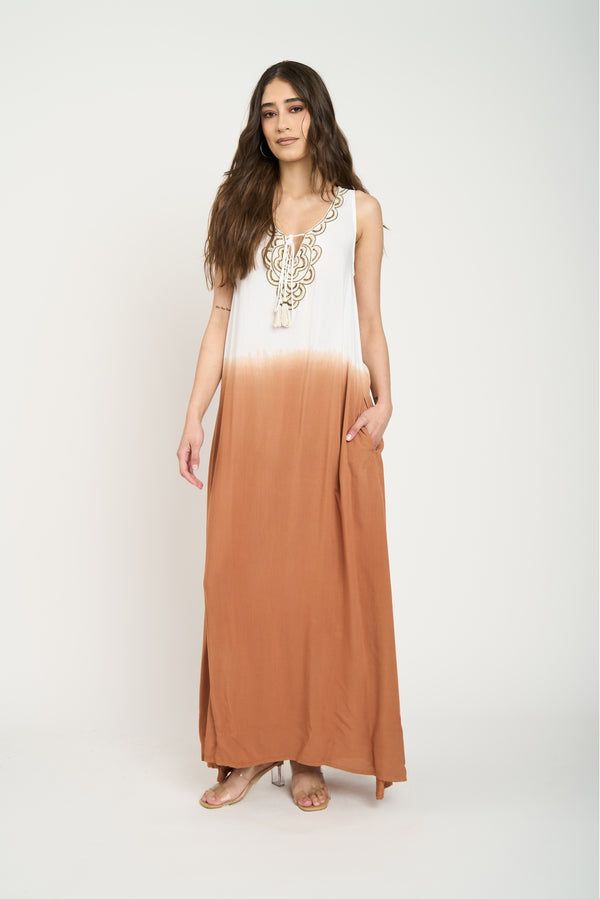 Vestido Mujer Amanda Chocolate Lineatre