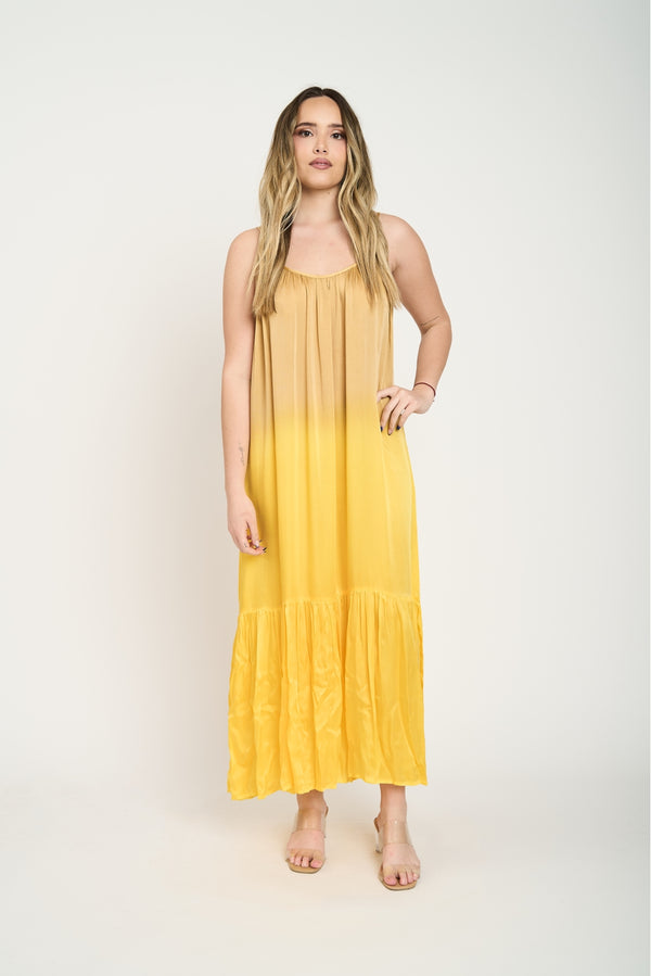 Vestido Mujer Elisa Amarillo Lineatre