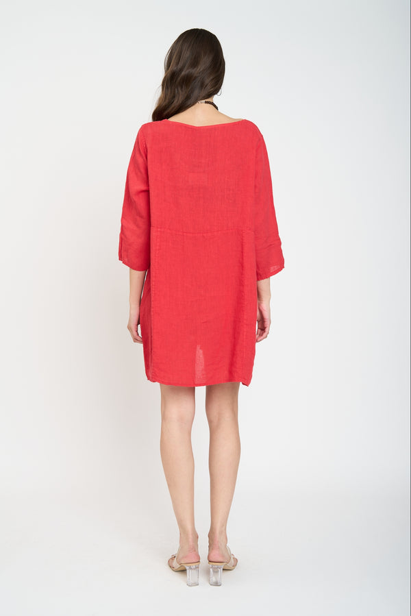 Vestido Mujer Alma Rojo Lineatre