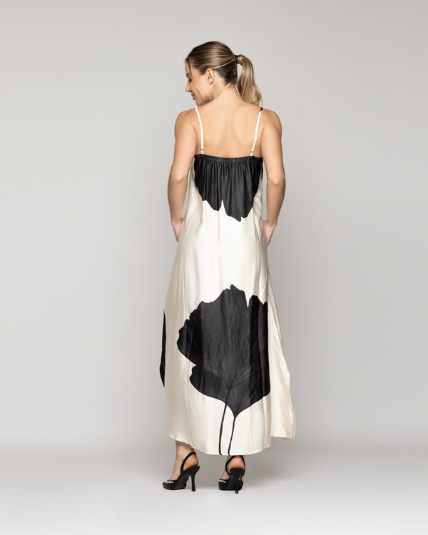 Vestido Mujer Dalia Estampado Floral Maxi Con Tirantes Lineatre