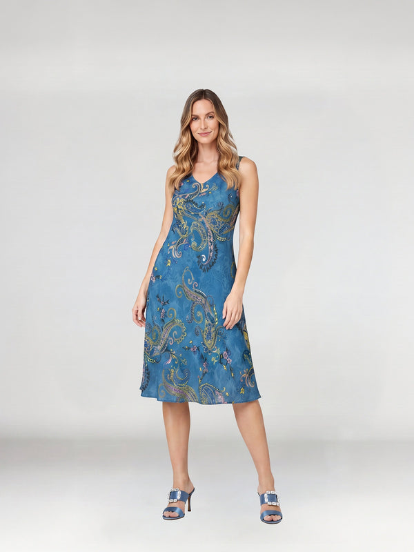 Vestido Mujer Daniela Azulino Lineatré