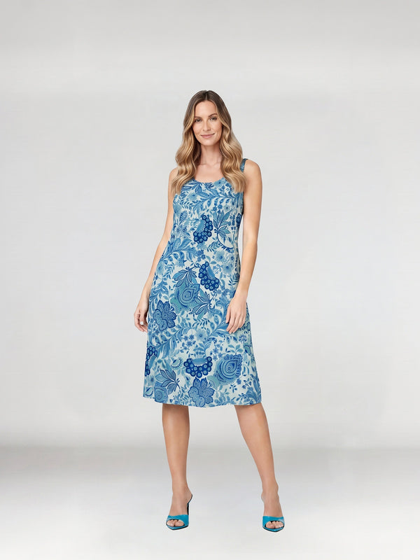Vestido Mujer Daniela Azulino Lineatré