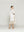 Vestido Mujer Vladimira Camisero Con Estampado Dorado De Rosas Blanco Lineatre