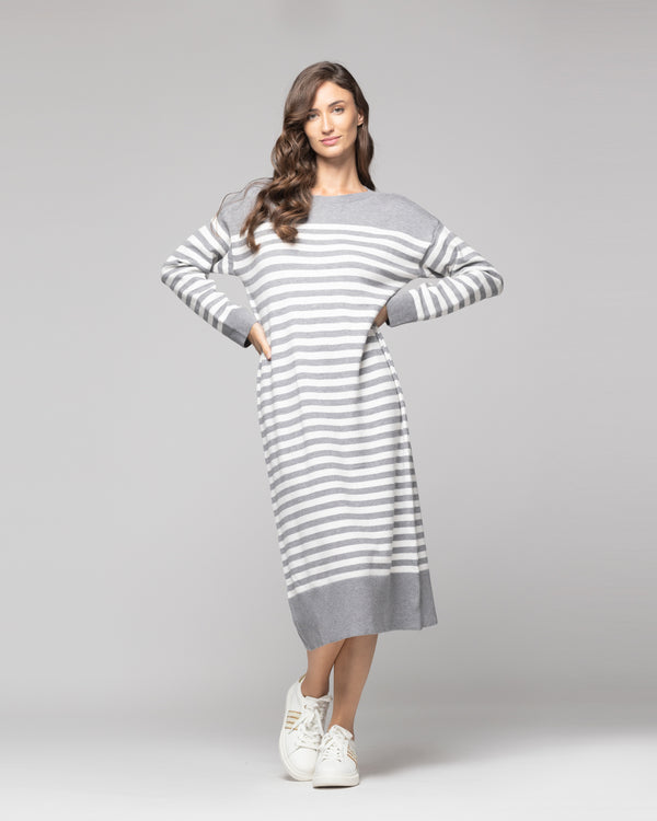 Vestido Mujer Catalina Gris Lineatre