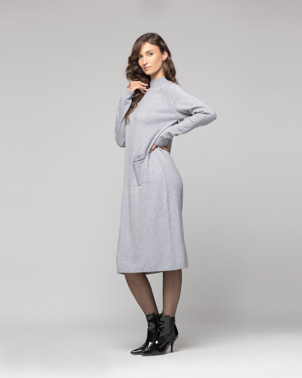 Vestido Mujer Ibis Gris Lineatre