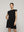 Vestido Mujer Venecia Manga Corta Con Vuelos Negro Lineatre