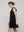 Vestido Mujer Venecia Manga Corta Con Vuelos Negro Lineatre
