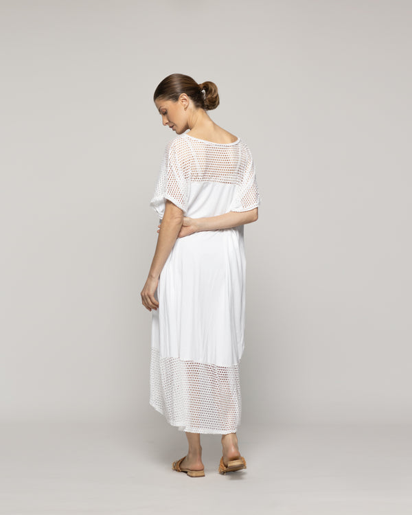 Vestido Mujer Venus Tipo Túnica Blanco Lineatre