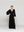 Vestido Mujer Largo Vienna Con Adornos De Encaje Negro Lineatre