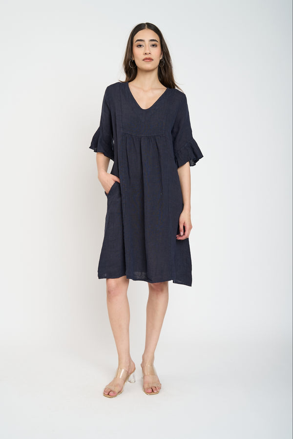Vestido Mujer Gloria Azul Lineatre