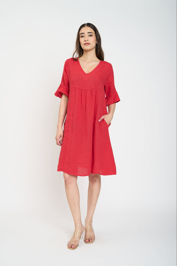 Vestido Mujer Gloria Rojo Lineatre