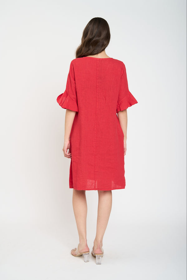 Vestido Mujer Gloria Rojo Lineatre