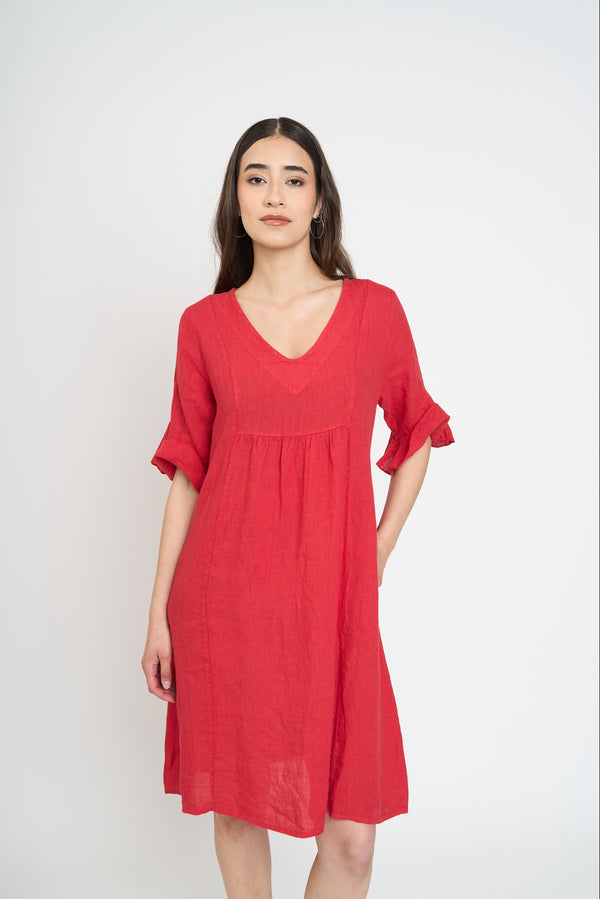 Vestido Mujer Gloria Rojo Lineatre