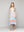 Vestido Mujer Velinda Con Vuelos Y Elasticado Estampado Celeste Lineatre