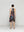 Vestido Mujer Varya Corto Cuello Halter Estampado Negro Lineatre