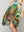 Vestido Mujer Varya Corto Cuello Halter Estampado Verde  Lineatre
