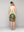 Vestido Mujer Varya Corto Cuello Halter Estampado Verde  Lineatre
