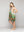 Vestido Mujer Varya Corto Cuello Halter Estampado Verde  Lineatre