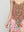 Vestido Mujer Vicenta Largo Cuello V Estampado Fucsia  Lineatre