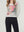 Sweater Mujer Eleonora Regular Cuello en V Manga 3/4 Blanco Lineatre