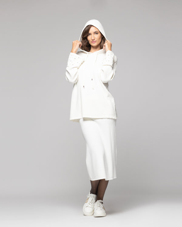 Sweater Mujer Rosalía Blanco Lineatre