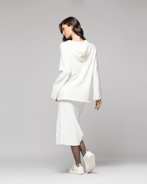 Sweater Mujer Rosalía Blanco Lineatre