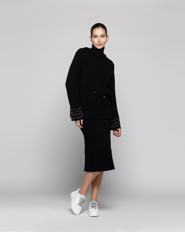 Sweater Mujer Rosalía Negro Lineatre