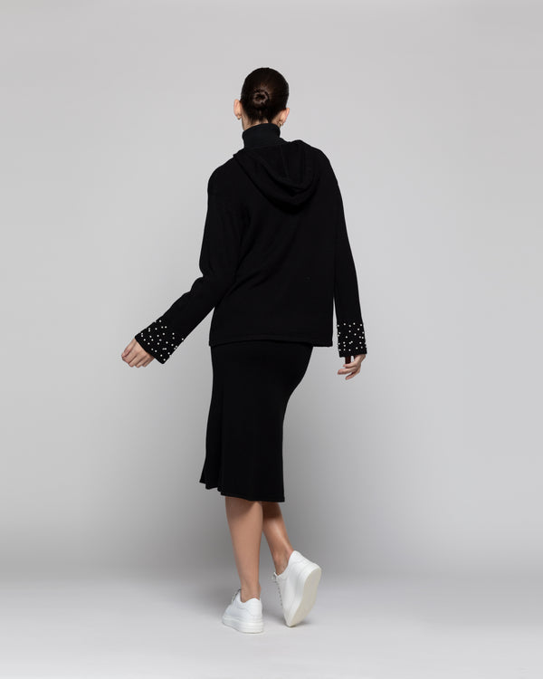 Sweater Mujer Rosalía Negro Lineatre