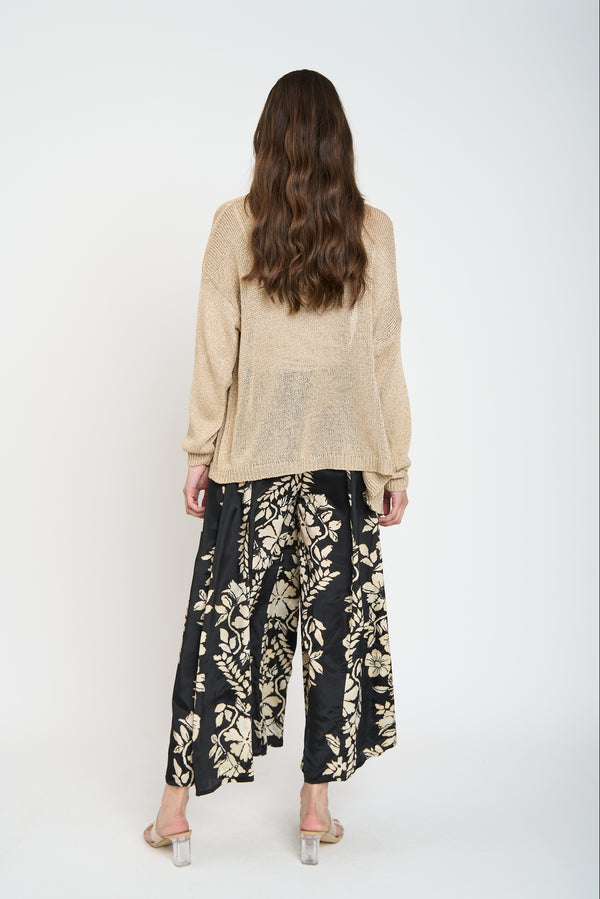 Sweater Mujer Nora Oro Lineatre