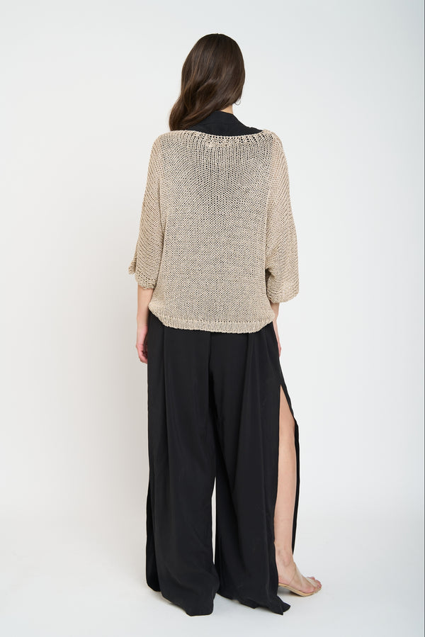 Cardigan Mujer Anita Oro Lineatre