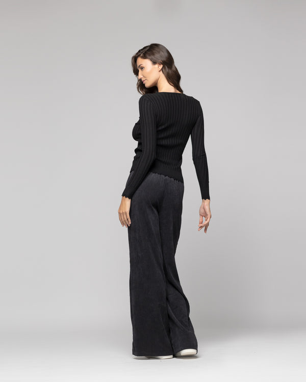 Sweater Mujer Meera Negro Lineatre