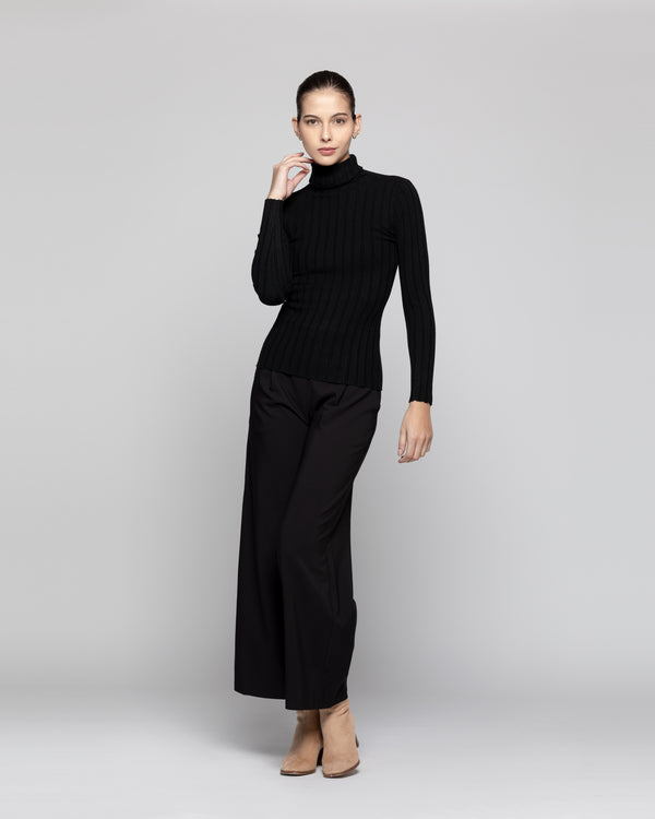 Sweater Mujer Isolde Negro Lineatre