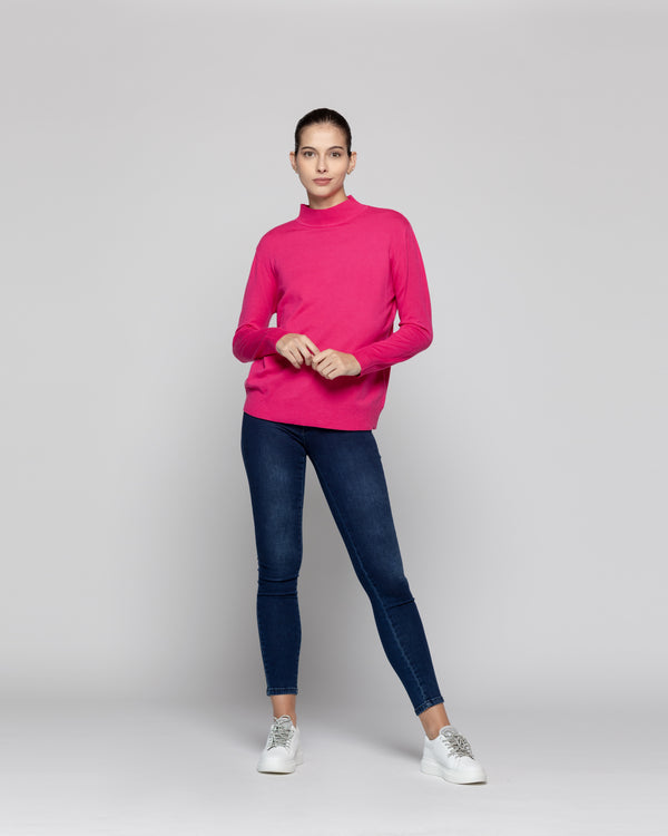 Sweater Mujer Nube Fucsia Lineatre