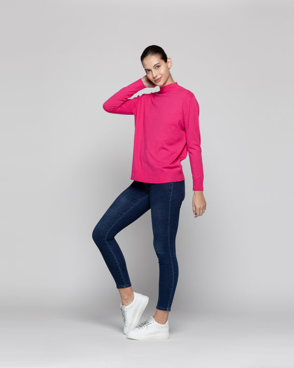 Sweater Mujer Nube Fucsia Lineatre