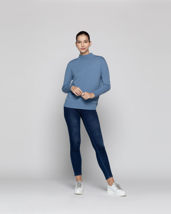 Sweater Mujer Nube Azul Lineatre