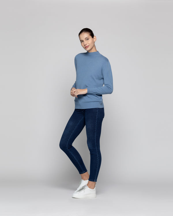 Sweater Mujer Nube Azul Lineatre